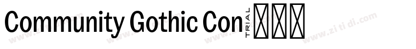 Community Gothic Con字体转换